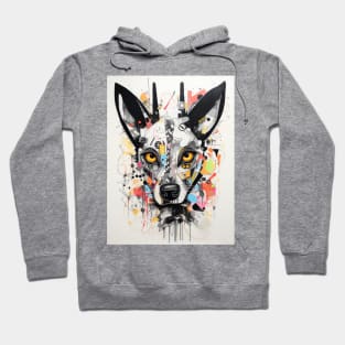 Cartoon African Wild Dog Graffiti #3 Hoodie